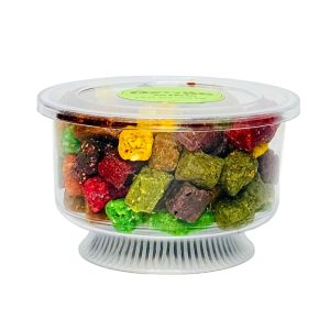 حبه میوه مخلوط با ظرف آوین